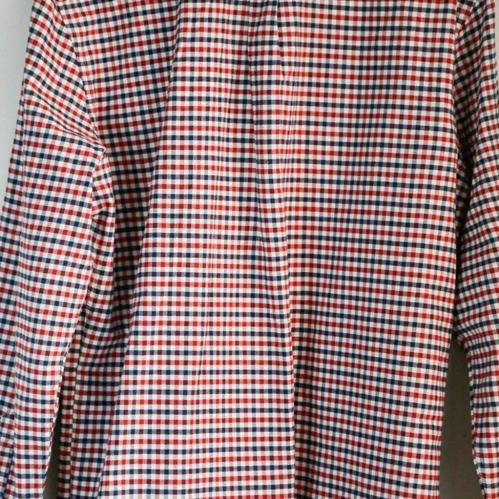 NWOT LEVI's Red Blue Checkered Print Button Up Casual Shirt XXL